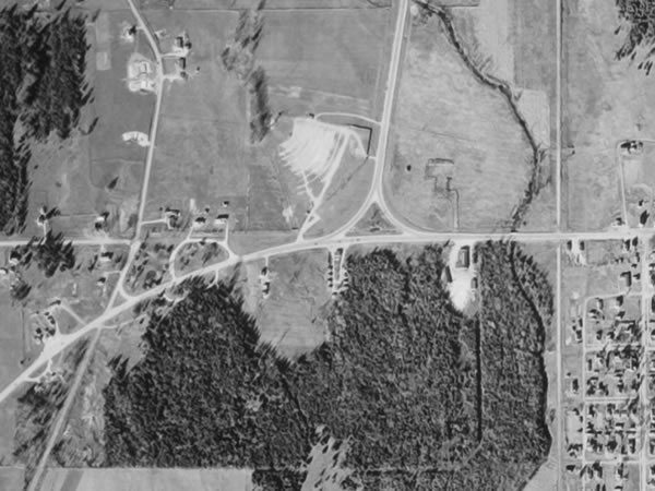 B & D Drive-In Theatre - Rapidriver 1953 Crop (newer photo)